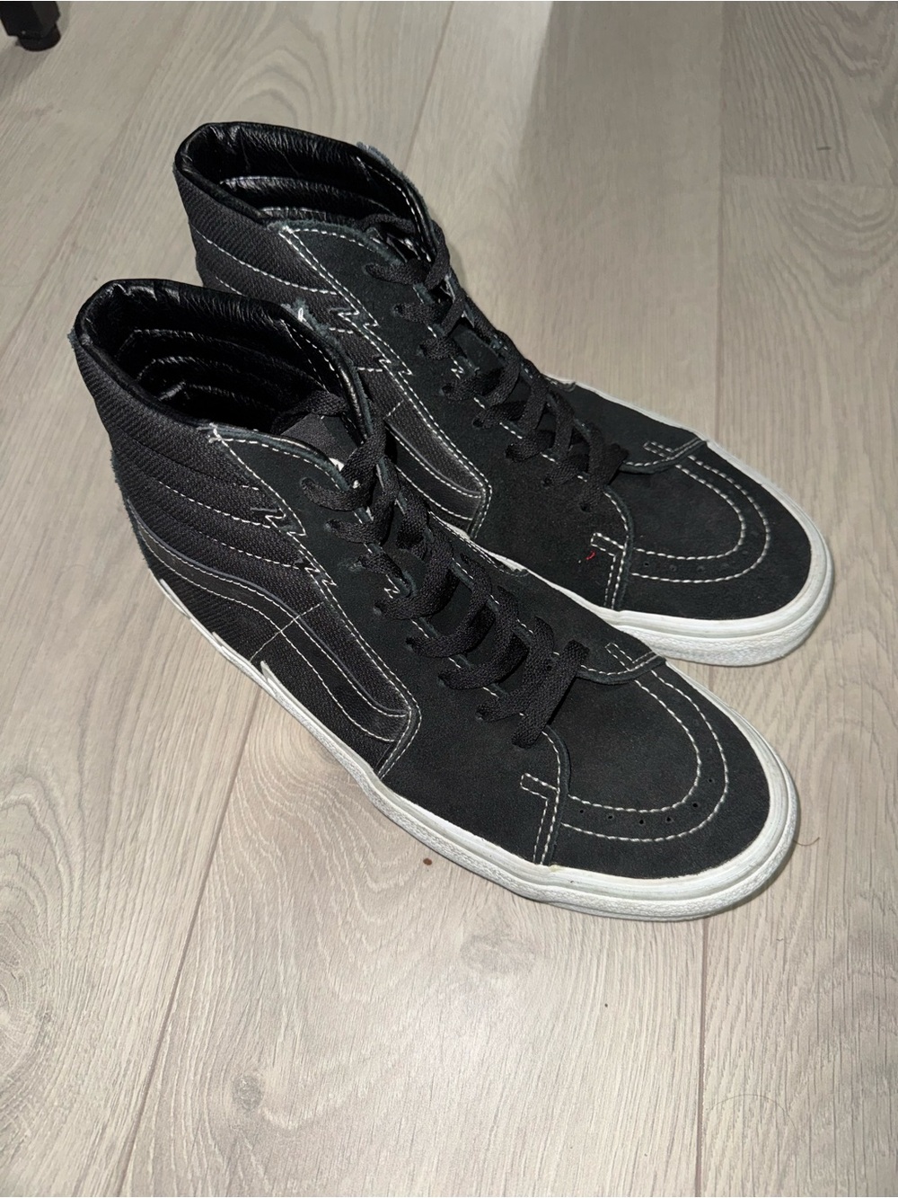 Vans Black High-Top Sneakers w/ Lightning Sole